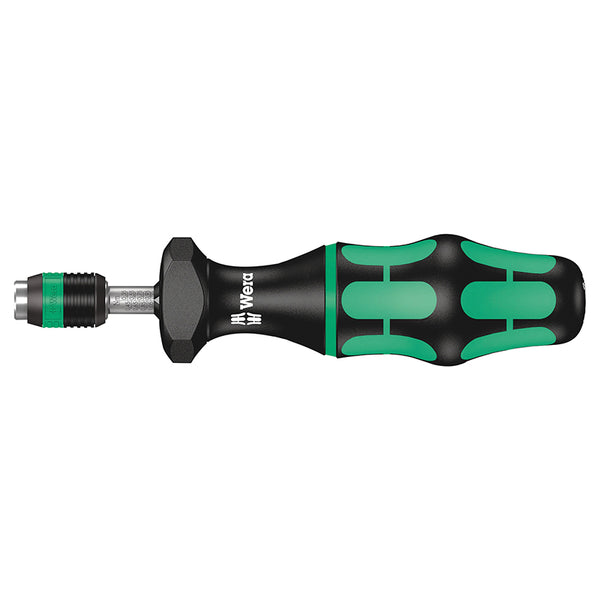 Tournevis Porte Embout Dynamometrique Wera 7441 1-4 Serrage De 1,2 A 3 Nm Noir-Vert (Vendu A L'Unite) -Marque Allemande