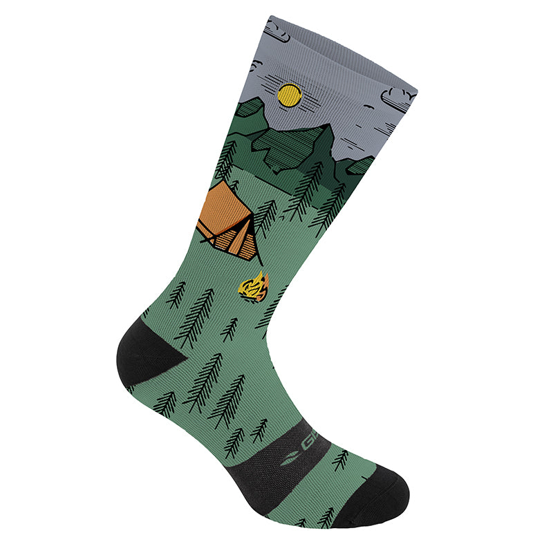 Chaussettes - Socquettes Été Gist Trendy Gravel Campement 38-42 Ecologique - Hauteur 20 cm (Paire)