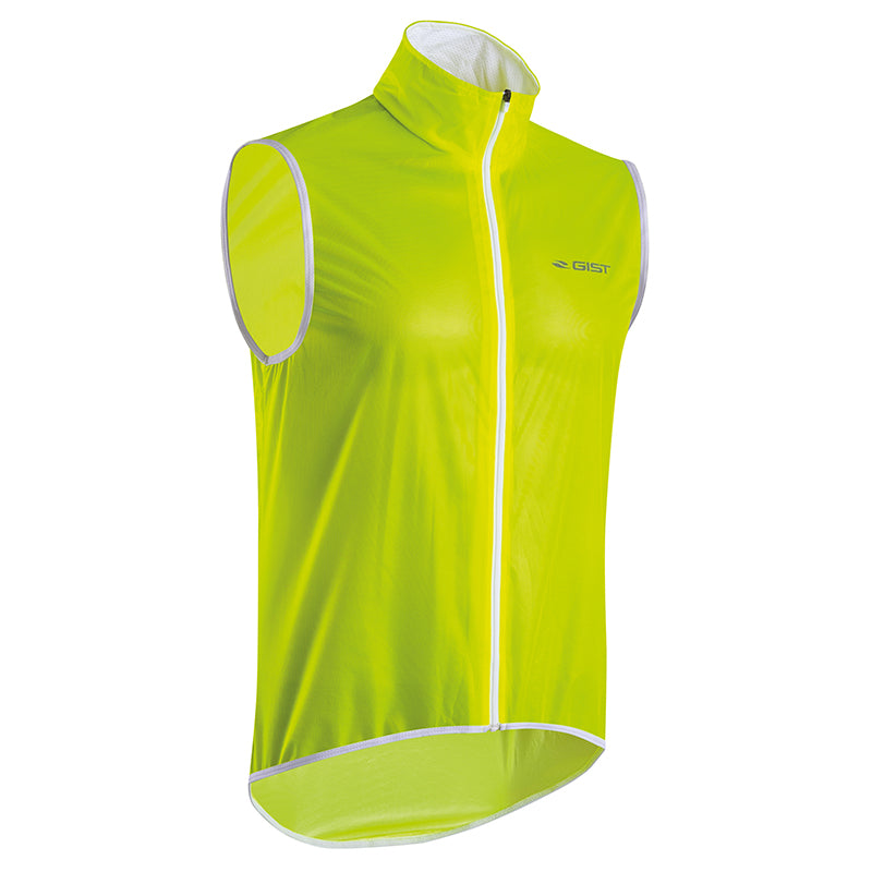 Coupe Vent Gist Jaune Fluo Impermeable Sans Manchexl