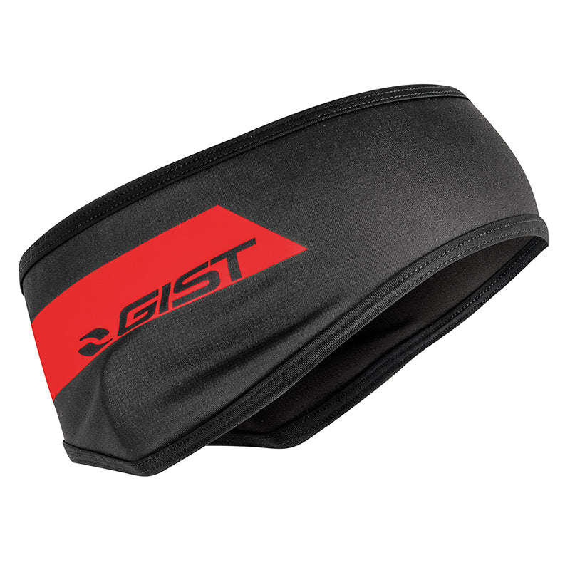 Cache Oreille - Bandeau Vélo Gist Inside Hiver Super Roubaix Noir-Rouge
