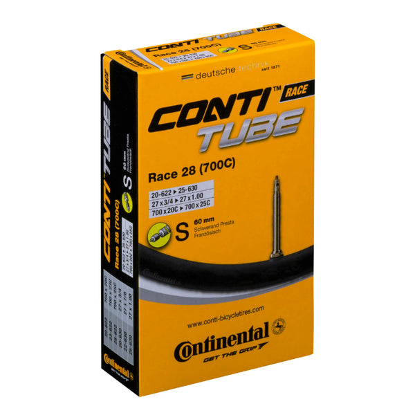 Chambre A Air Vélo 700 X 20-25 Continental Valve Presta Obus Demontable 60 mm