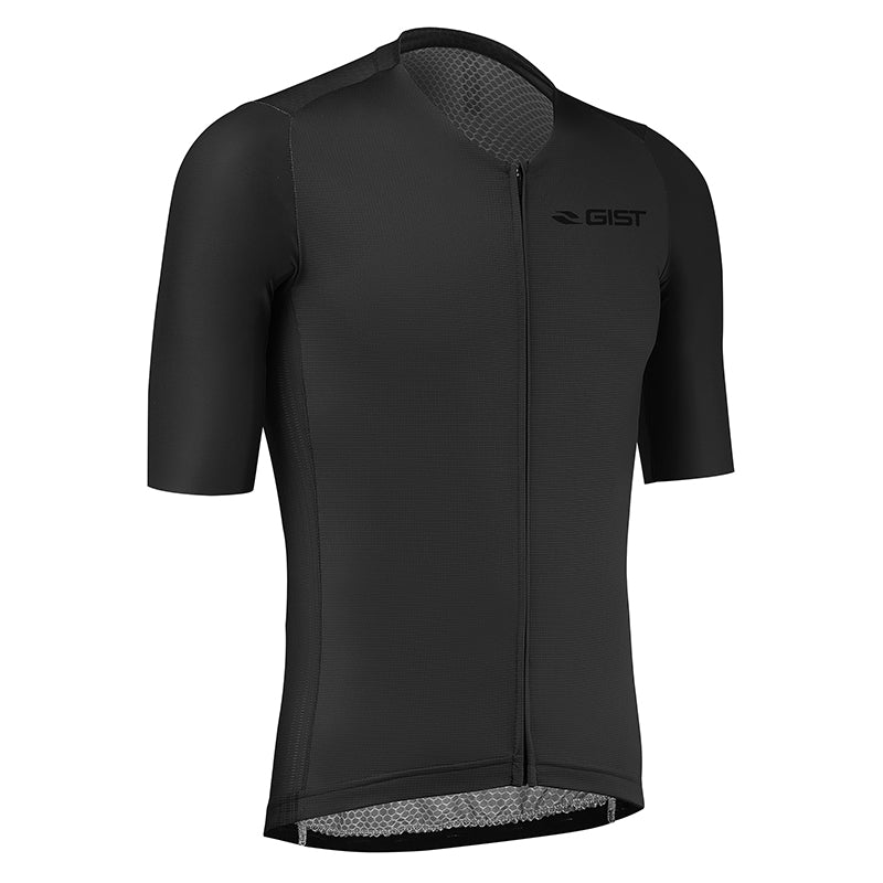 Maillot Gist Été Podium Manches Courtes Zip Total Noir M
