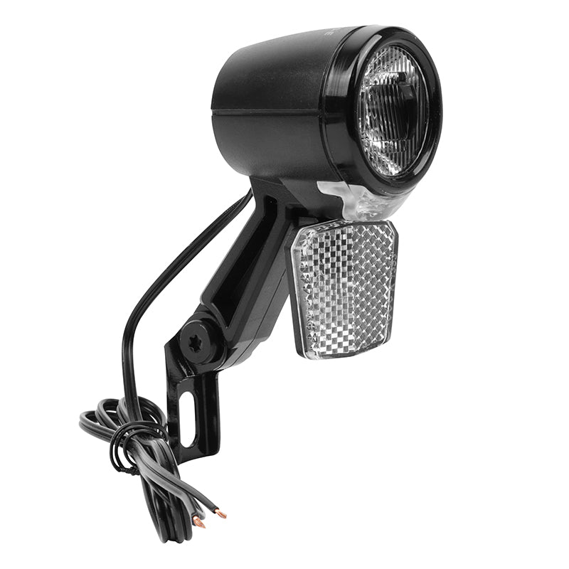 Éclairage Vélo VAE - E-Bike Avant Sur Fourche Marwi Pulse 40 E-Bike 6-48V 40Lux Noir (Vendu A L'Unite Sur Carte) -Homologation Stvzo