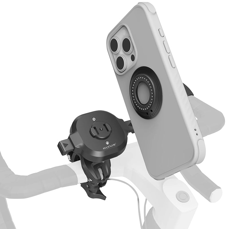 Support Smartphone-Telephone Rixus One-Lock Anti-Choc Fixation Cintre + Support Adhesif Pour Coque (Vendu A L'Unite) -Rx