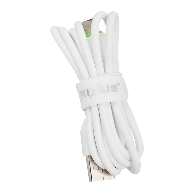 Câble De Chargement Usb-A Vers Usb-C Rixus Blanc 12W L100 cm (Vendu A L'Unite) -Rxub81Cs-