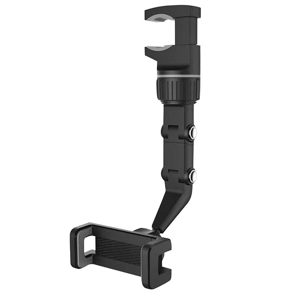 Support Smartphone-Telephone Rixus Universel A Pince Rotation 360° Noir Fixation Rétroviseur Voiture (Vendu A L'Unite)