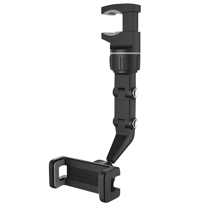 Support Smartphone-Telephone Rixus Universel A Pince Rotation 360° Noir Fixation Rétroviseur Voiture (Vendu A L'Unite) -Rxhm46-