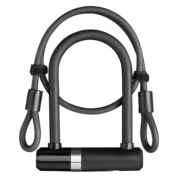 Antivol Vélo U Axa Newton Mini A Clé 100 X 150 mm D 14 mm Avec Câble D8 En 1M - Homologué Fub 2 Etoiles - Ideal Pour VAE