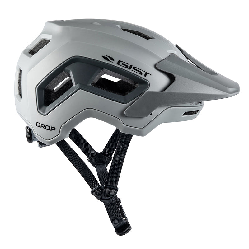 Casque Vélo Adulte Gist VTT Drop Gris In-Mold Taille 56-62 (Vendu En Boite)