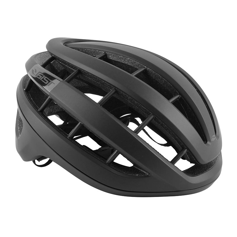 Casque Vélo Adulte Gist Route Rapido Noir Mat Taille 48-52 Réglage Molette 255 G (Compatible VTT - Gravel)