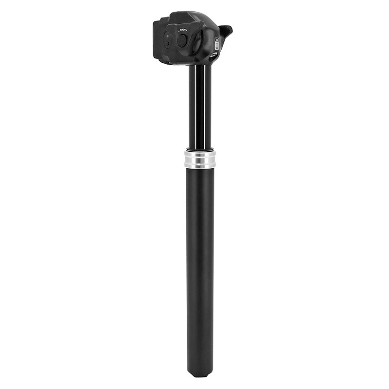 Tige De Selle VTT Télescopique Seekrun S7 Bluetooth Alu Noir Diam. 31,6 L514 mm Débattement Réglable 175 mm Fixation Commande Sur Cintre
