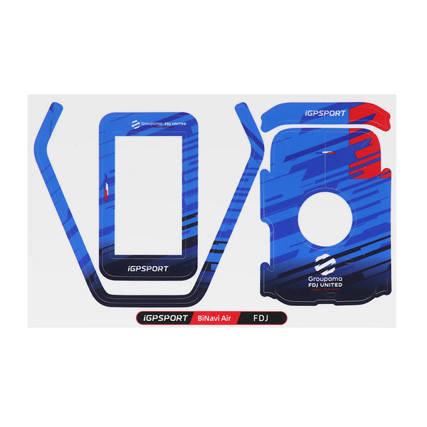 Autocollant-Sticker Igpsport Groupama Fdj United Pour Gps - Compteur Binavi Air Reference 224744 (Vendu A L'Unite)