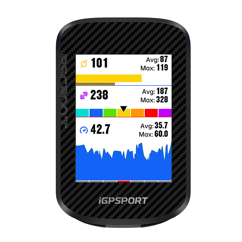 Gps - Compteur Igpsport Bsc300T Couleur Tactile Lcd Lamine - Carte Topographique Mondiale Hors Ligne - Autonomie 20H - Multi Fonction Compatible + Strava Training Peaks Et Insta 360 -32Gb-