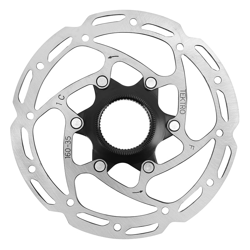 Disque De Frein VTT Centerlock Tektro 160 mm Noir Pour Tout Type De Plaquette Sans Écrou (Montage Atelier)