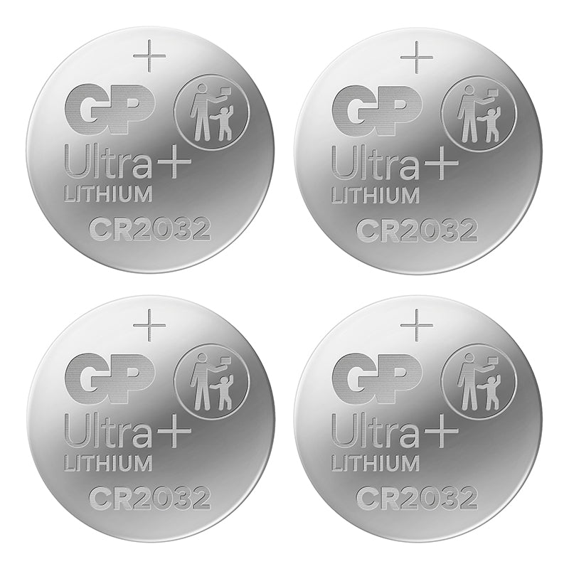 Pile Bouton Cr2032 Gp Ultra Lithium 3V (Vendu Par 4)