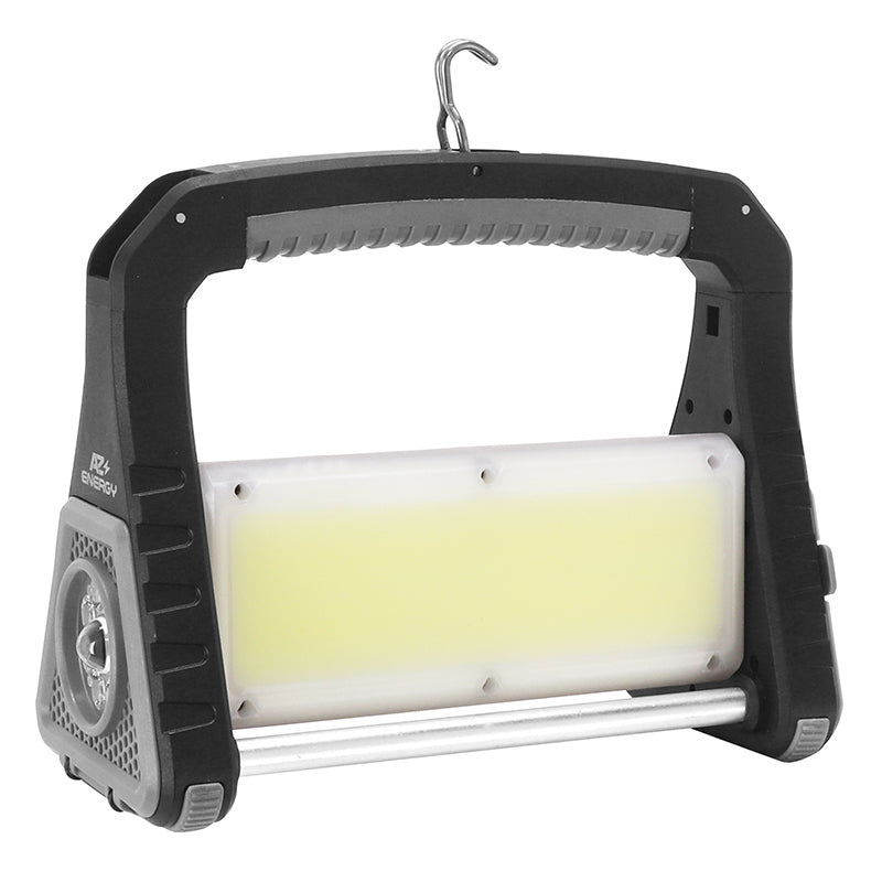 Lampe-Projecteur De Chantier A Leds-Cob 15 A 31,5W 2000 Lm Avec Batterie Lithium 21700 (Rechargeable Usb-C)