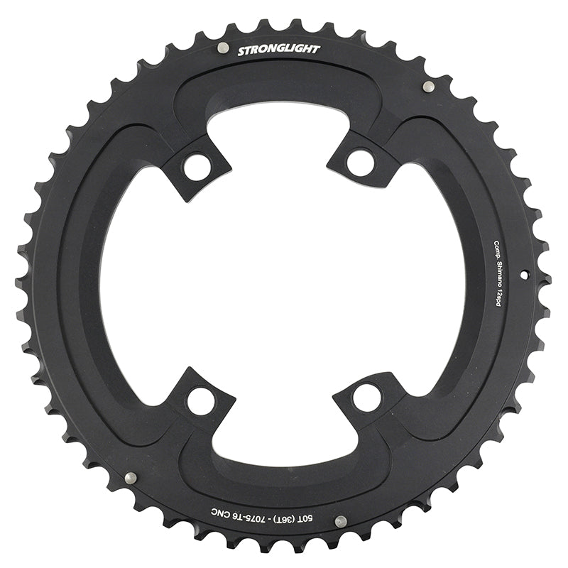 Plateau Route 4 branches Ø 110 Pour Shimano Ultegra R8100- Dura-Ace R9200- 105 R7100 Stronglight Double 50 dents Extéri