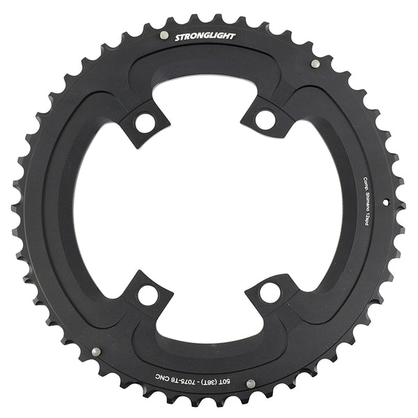 Plateau Route 4 branches Ø 110 Pour Shimano Ultegra R8100- Dura-Ace R9200- 105 R7100 Stronglight Double 50 dents Extéri