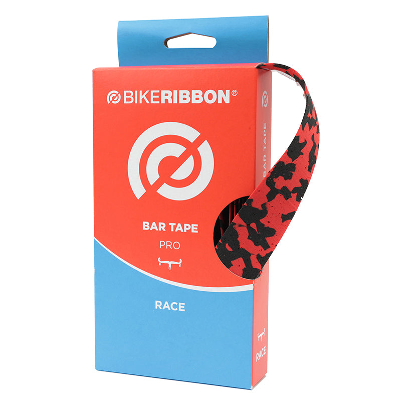 Ruban De Guidon - Cintre Bike Ribbon Cork Plus Noir-Rouge