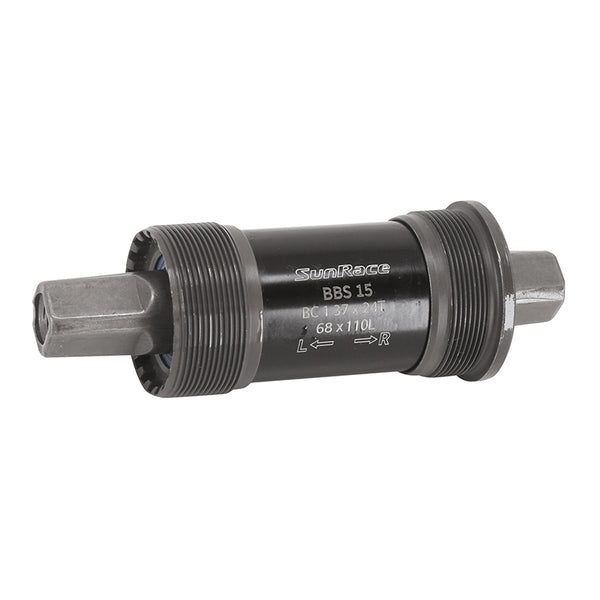 Boîtier Pédalier Sunrace Carré Bbs 110 mm (Boite De 68) Cuvettes Acier Filetage Anglais - Bsc - 1,37X24