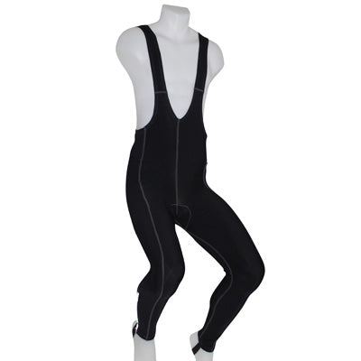 Cuissard - Collant Long Adulte P2R Eco A Bretelles Fond Coolmax Noir Zip Aux Chevilles + Passants L