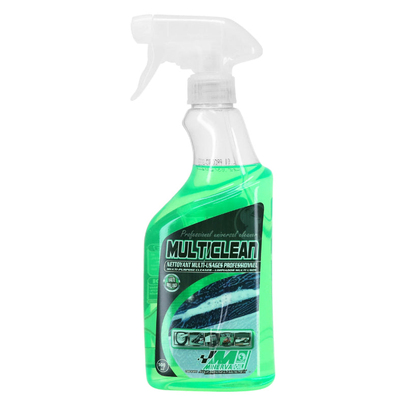 Nettoyant-Dégraissant Multifonction Minerva Multiclean (Pret A L'Emploi - Rincage A L'Eau) (500Ml)
