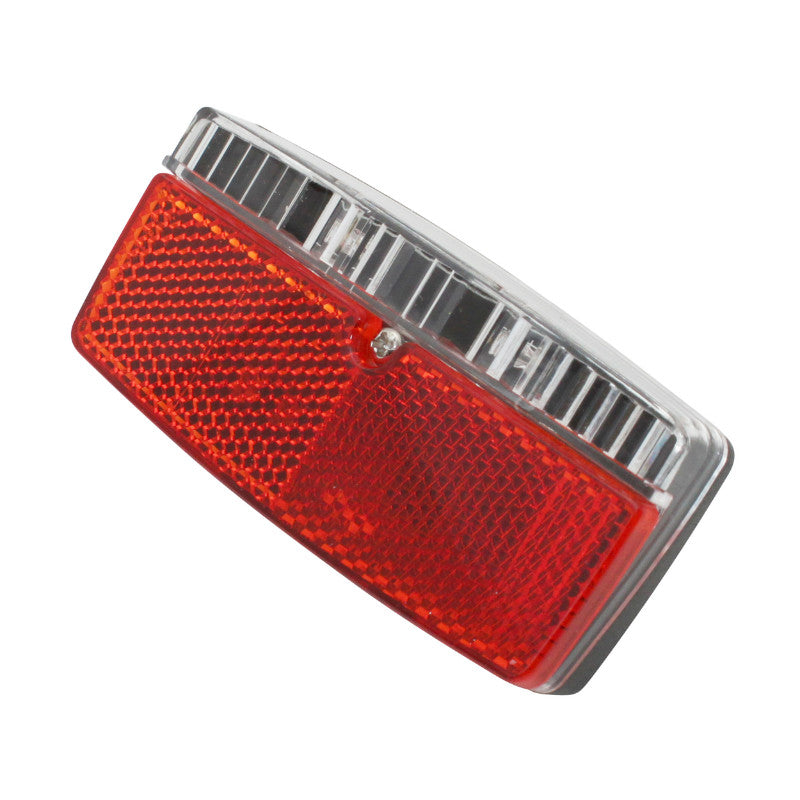 Éclairage Vélo A Dynamo Arrière Sur Porte-Bagage P2R 2 Leds Noir (Entraxe 50 Et 80 mm)