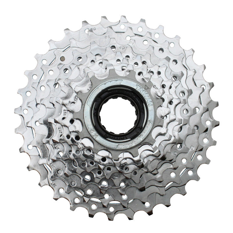 Roue Libre 8V. Sunrace 13-32 Argent Indexee (En Boite) (Compatible VAE Moteur Roue Arrière) 13-14-15-16-18-21-24-28-32