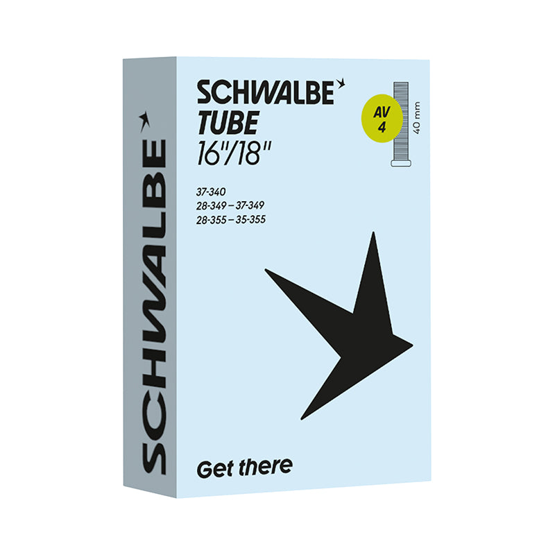 Chambre A Air Vélo 16 X 1 3-8 A 18X1.35 - 400A Schwalbe Valve Standard (37-340 À 35-355) (Av4)