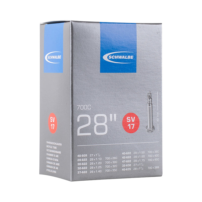 Chambre A Air Vélo 700 X 28-45 - 27X1 1-4 Schwalbe Valve Presta Obus Demontable 40 mm Tout Alu (Sv17)