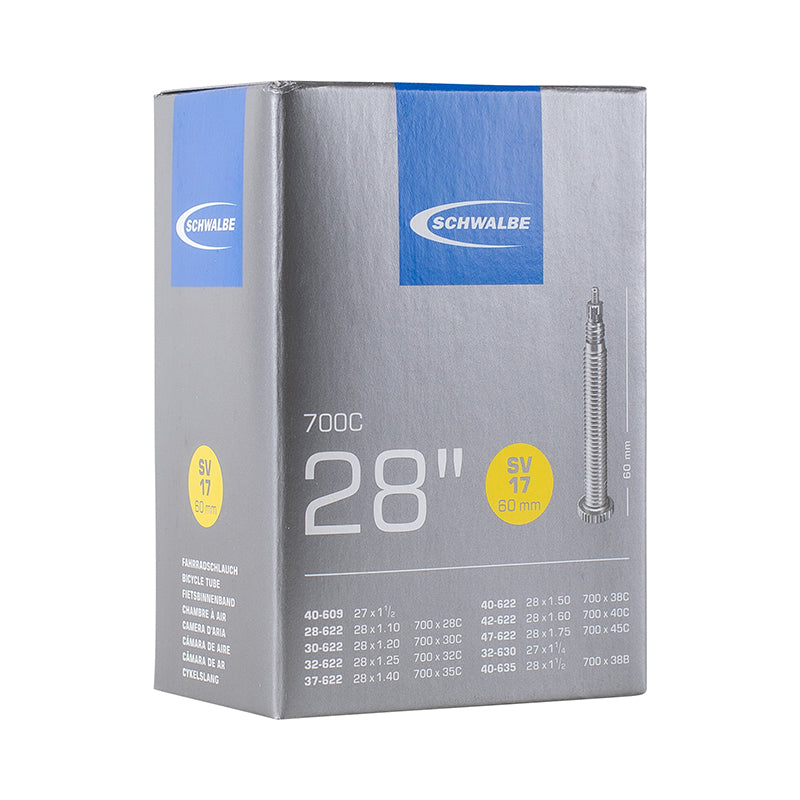 Chambre A Air Vélo 700 X 28-45 Schwalbe Valve Presta Obus Demontable 60 mm Tout Alu (Sv17V)