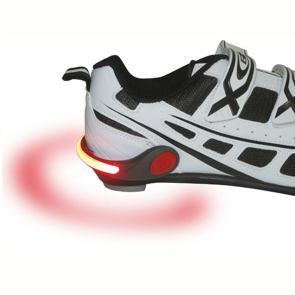 Éclairage Vélo Sécurité P2R A Clipser Sur Chaussure (Pile Cr2032 Incluse)