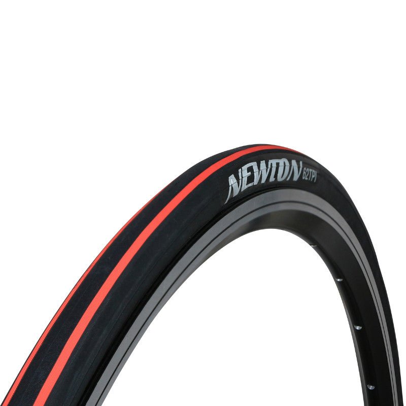 Pneu Route 700 X 23 Newton E-01 Noir Liserets Rouge Ts (23-622)