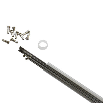 Rayon INOX Argent 2 mm L 290 mm Tête Coudée Avec Écrou (Tube De 10)