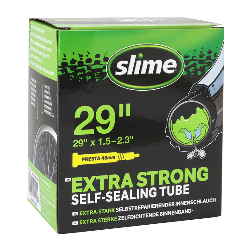 Chambre A Air Vélo 29 X 1.50-2.30 Slime Valve Presta Obus Demontable Avec Liquide Anti-Crevaison