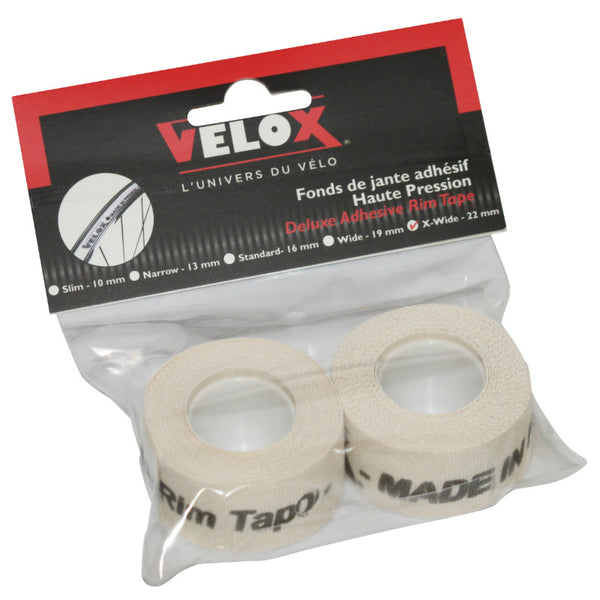 Fond De Jante Velox Tressé Adhesif En 22 mm Longueur 2M (2 Pieces Sur Carte)