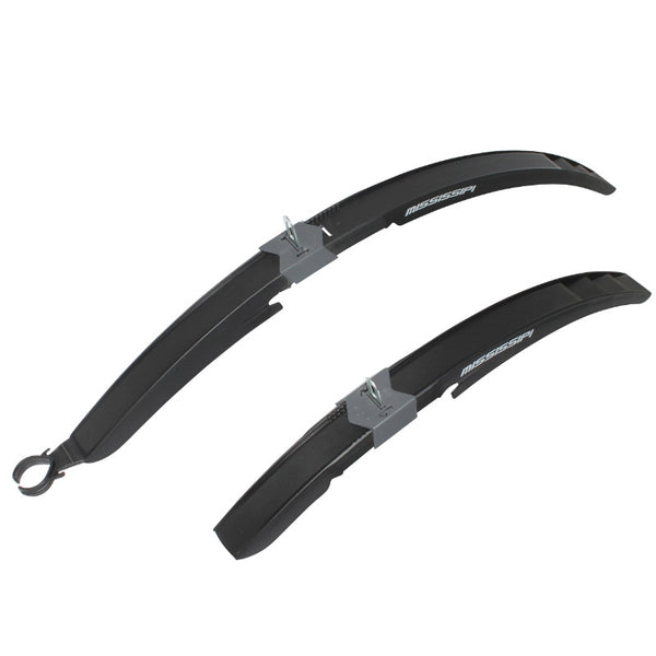 Garde Boue City-VTC Rapide 28" Polisport Mississipi Noir AV+AR Pour V-Brake-Disque (Paire)