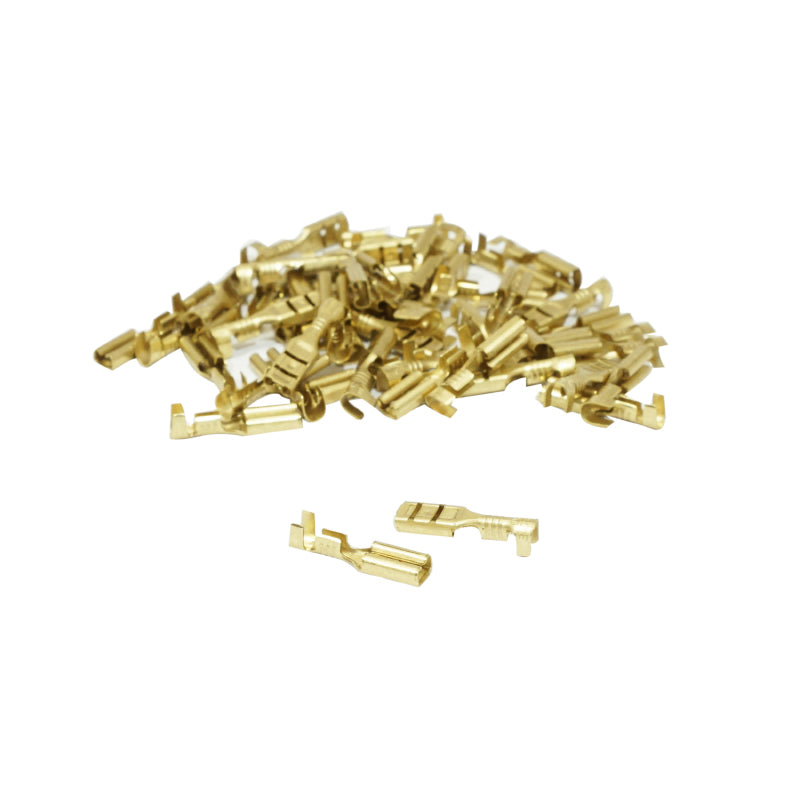 Cosse Électrique Laiton Non Isolee Plate Femelle 2.8 X 1 Rs 7785 (Vendu Au Sachet De 50 Pieces)