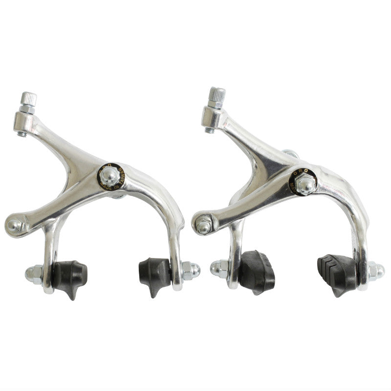 Étrier Frein Route-Fixie Patin Newton Alu Argent 41-51 mm Pour Roue 700 (Paire)