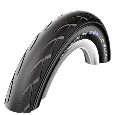 Pneu City 12 1-2 X 1.75 Schwalbe Kid Plus Noir (Poussette) Tr (47-203) Renfort Puncture-Guard