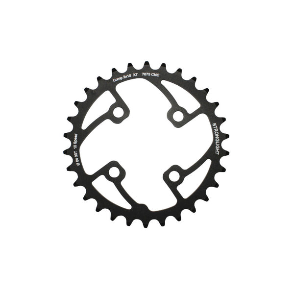Plateau VTT 4 branches Ø 64 Pour Shimano Xt M785 Stronglight Double 30 dents Intérieur Noir (Pour Extérieur 44 dents) No