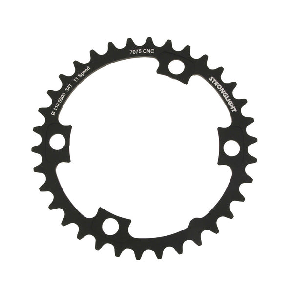 Plateau Route 4 branches Ø 110 Pour Shimano 105 5800 Stronglight 34 dents Intérieur Noir Compatible Ultegra 6800 - Dura-