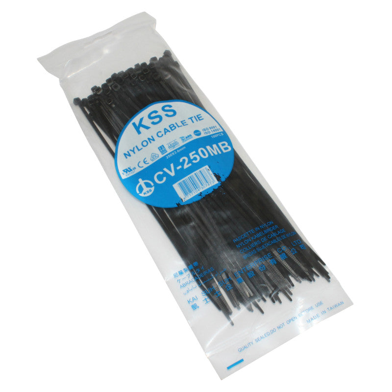 Collier De Serrage Nylon Type Rilsan 3,6X250 mm Noir (Vendu Par 100) -P2R-