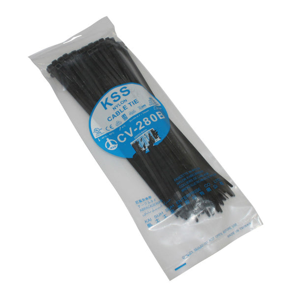 Collier De Serrage Nylon Type Rilsan 4,8X280 mm Noir (Vendu Par 100) -P2R-