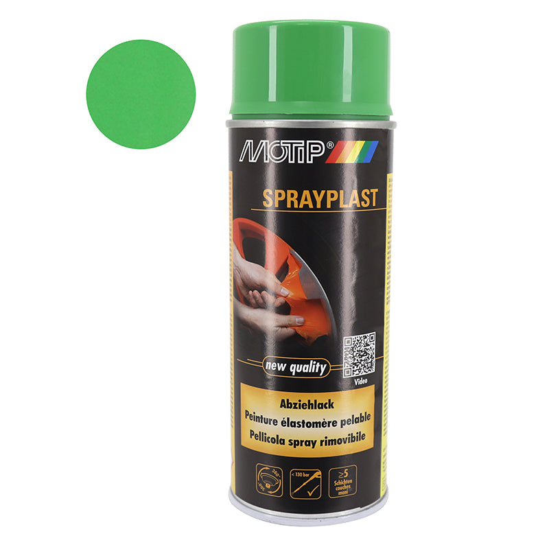 Bombe De Peinture Motip Sprayplast Vert Brillant Aerosol 400 Ml (396557)