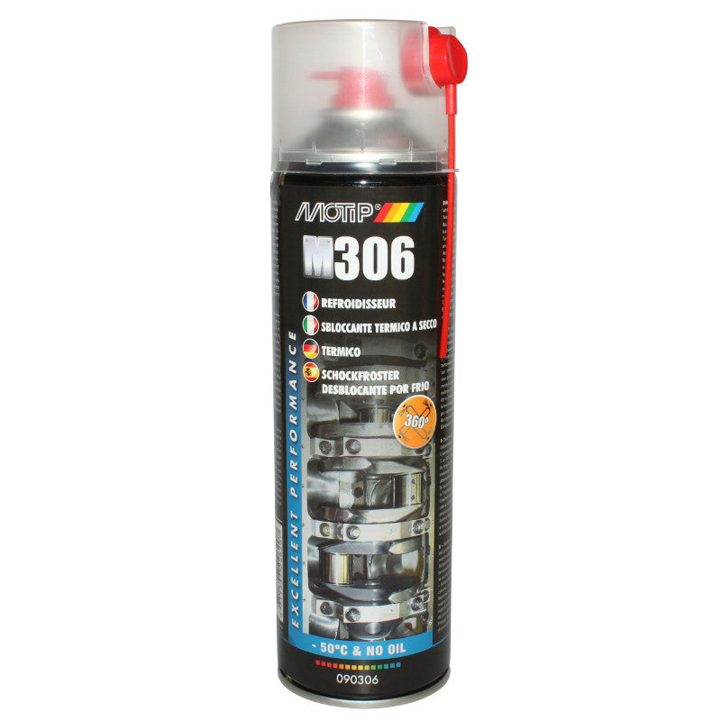 Dégrippant Refroidisseur De Piece Motip M306 (Debloque Les Assemblages Par Baisse Soudaine De Temperature -50°C) (Spay 500 Ml)