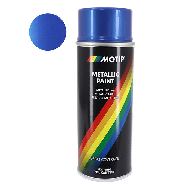Bombe De Peinture Motip Pro Métal Bleu Aerosol 400Ml (04044)