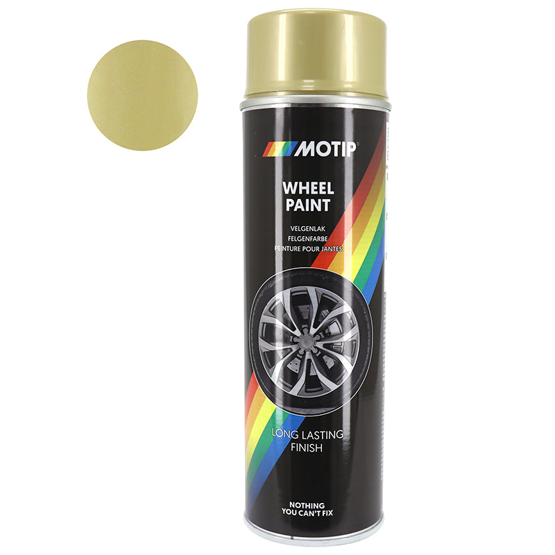 Bombe De Peinture Motip Pro Acrylique Jantes Or Aerosol 500 Ml (04008)