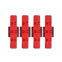 Plaquettes de frein rouges (2 jeux)