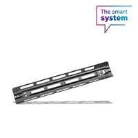 Rail de montage avec protection d'arête PowerTube 500 horizontal, axial (BBP375Y)